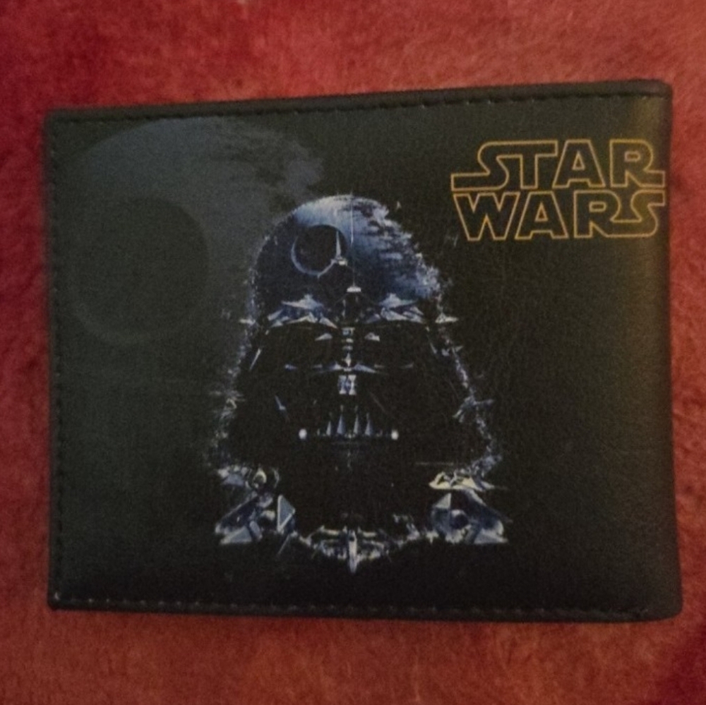 New star wars Darth Vader dark side anime manga leather wallet